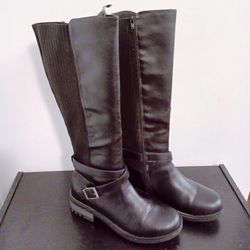Lifestride Classic Black Riding Boots (Size 10)