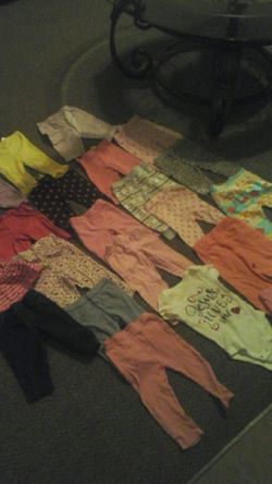 Baby girl 0-3 name brand pants barely used