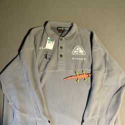 Nike ACG x Cactus Plant Flea Market CPFM Polo Grey Fleece - Size XLarge