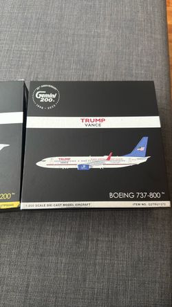 Gemini 200 Trump Vance Boeing 737-800 Die-Cast Model