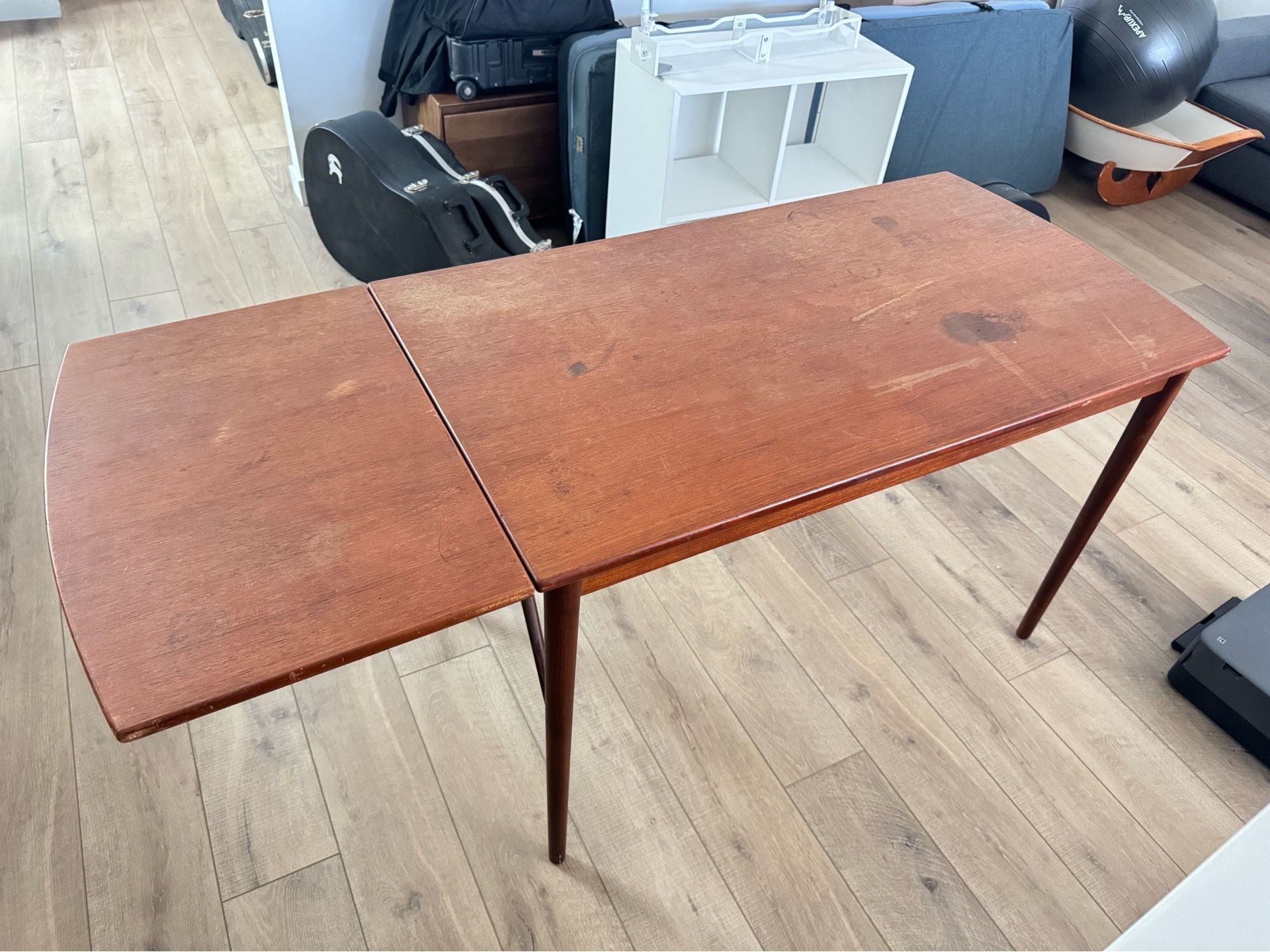 Mid Century Modern Desk w/ folding leaf