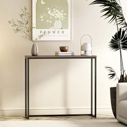 36" Console Table, Narrow Entryway Table, Sofa Table for Living Room, Skinny Hallway Table for Entryway, Behind Couch Table, Wall Table, Display Table