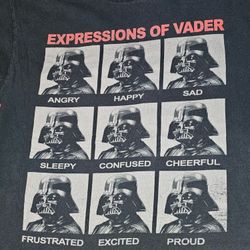 Star Wars Darth Vader Black Shirt Size L 