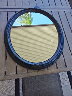 Good Condition Victorian Bathroom Mirror  (23.5" x  27") - $35
