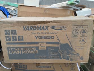 Shop YARDMAX 21 in. 170cc 3-in-1 Gas Walk Behind Push Lawn Mower with High Rear Wheels