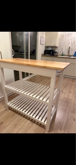 Kitchen island with drawer
