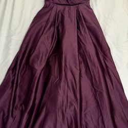 David’s Bridal Plum long dress (size 4-6)