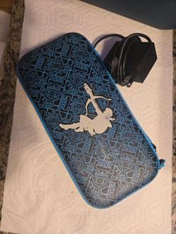 Nintendo switch with case and games