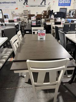 BRAND NEW DINING SET (table and chairs)!! SHOP NOW - PAY LATER!! NO CREDIT CHECK FINANCE AVAILABLE!!