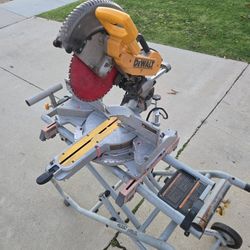 Dewalt Miter saw with Rigid stand