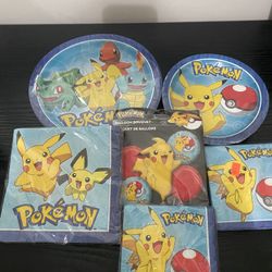 POKEMON BIRTHDAY PARTY SUPPLY BUNDLE