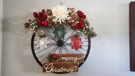 Custom Bicycle Rim Wreaths And Hymnal Hangings