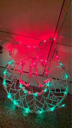 light up Christmas wreath