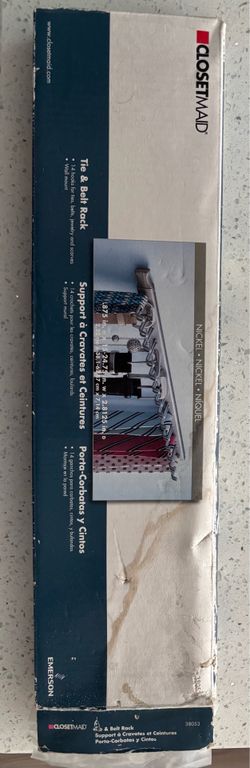 Tie and belt rack never used