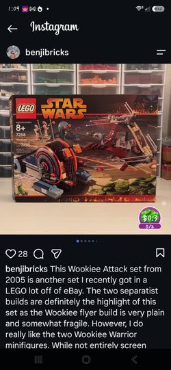 Star Wars #7258 Legos Wookie Attack
