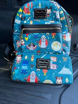 Loungefly Disney Parks Mini Backpack and Wallet Set