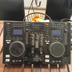 Edison Professional BT Sync Dual CD/USB DJ Mixer Controller