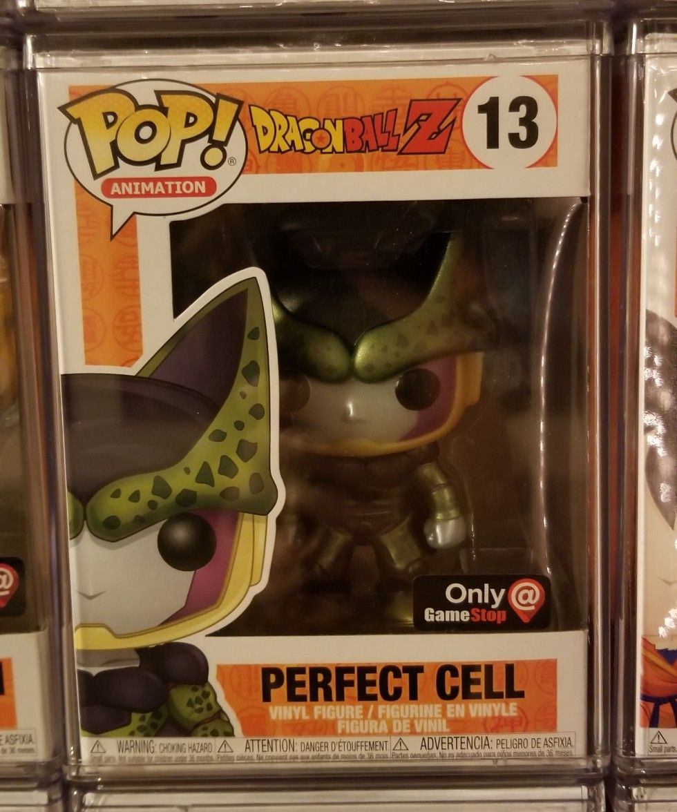 funko perfect cell metallic gamestop exclusive