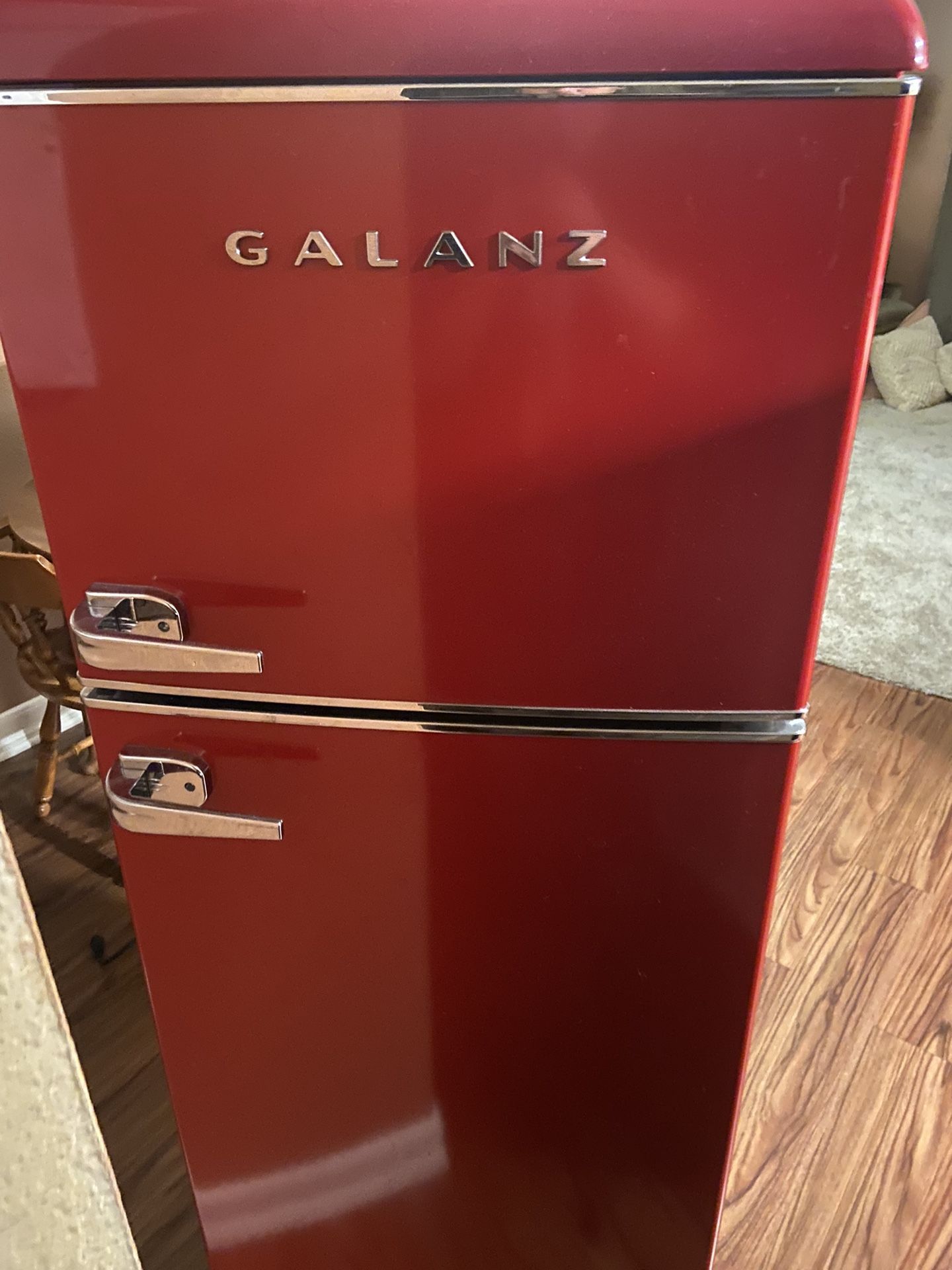 Red Galanz Fridge