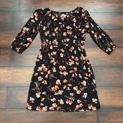 Little Girls Clothes Old Navy Spring Floral Smocked Long Sleeve Dress For Girls Size Large 10/12