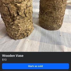 Wooden Vases