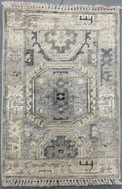 2x3 Hand-Knotted Kazak Oriental