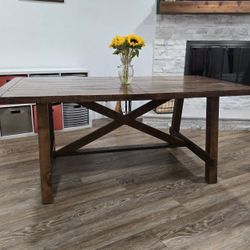 Wood Farm House Dining Table