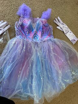 Girls Sparkly Princess Costume – Size 4T 👑💜