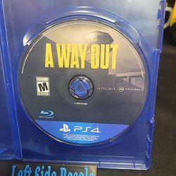 A Way Out (Sony PlayStation 4, PS4, 2018) Disc Only