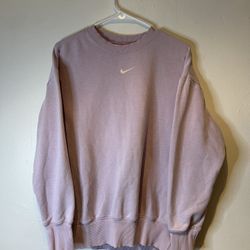 Nike Sweatshirt Crewneck  Center Swoosh Long Sleeve Size Small DQ5733-530