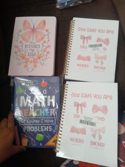 New journals notebooks $4 Each cuadernos