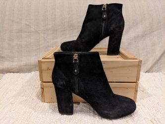 Topshop Suede Ankle Boot Heels