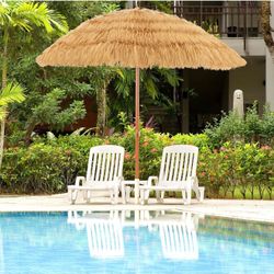 Tangkula 6.5Ft Tiki Patio Umbrella