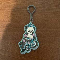 🌟LIMITED EDITION BOOSTER VARIANT 🌟 Panda Riding Bike Keychain From Dudeperfect.