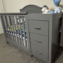 Crib, Changing Table, Dresser Combo 