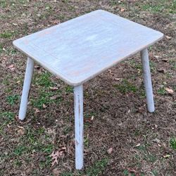 Vintage Wood Kids Table Plant Stand