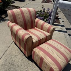 Sofa Chair & Ottoman Set