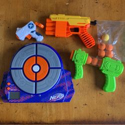 Nerf Guns And Target For Nerf Guns