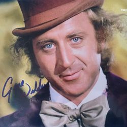 Gene Wilder signed Willy Wonka Color Photo