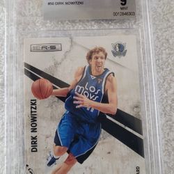 Dirk Nowitzki Beckett #50 Beckett Graded 9 Mint