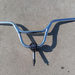 GT Dyno Bmx Freestyle Circle Stamped Bars And Piston Stem 