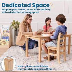 Brand New Never Opened ECR4Kids 24in x 48in Hardwood Table, Kids Furniture, TABLE ONLY NO CHAIRS