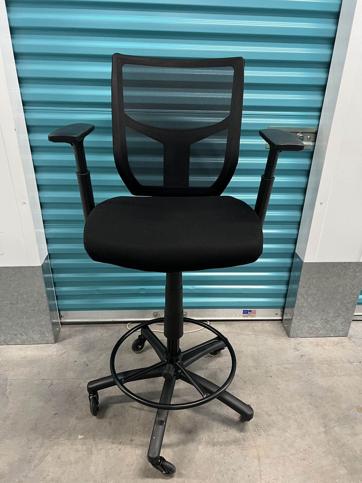 Drafting Chair - Tall Office Chair for Standing Desk, High Work Stool, Counter H