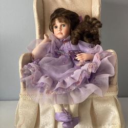 Lavender Dreams Porcelain Doll