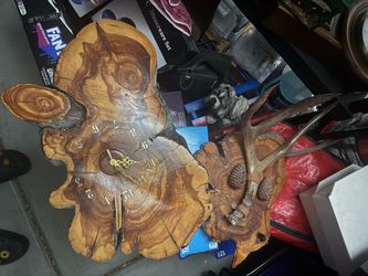 $70 For both vintage wood decor items!