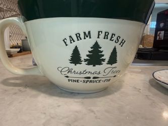 Christmas mixing bowl