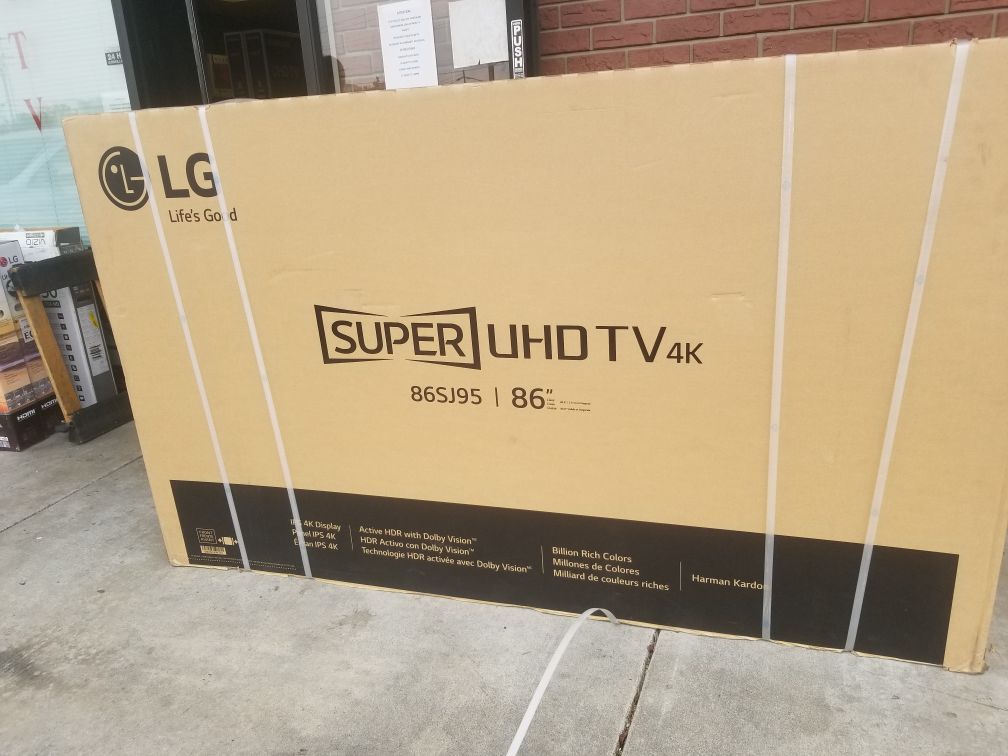 86 inch LG super uhd tv 4k series 86sj95
