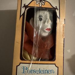 Klassieke Franse Pierrot Porcelain Doll 57CM