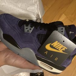 Air Jordan Retro 4 Imperial Purple Lakers Colorway