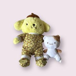 Build A Bear Pompompurin Sanrio Plush 2023 Muffin Buddy Sleeper Slippers Bundle